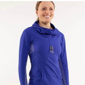 𝅺lululemon Run Stay On Course Pullover Pigment Blue Size 4